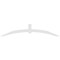 Ekena Millwork Archdale Architectural Grade PVC Gable Bracket, 84"W x 17 1/2"H x 2"D x 4"F, 5/12 Pitch GBP084X18X0204ARC00 - alternate 3